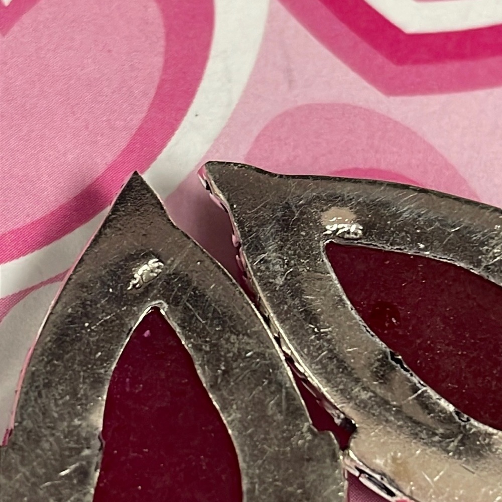 Silver Ruby Earrings - image 7